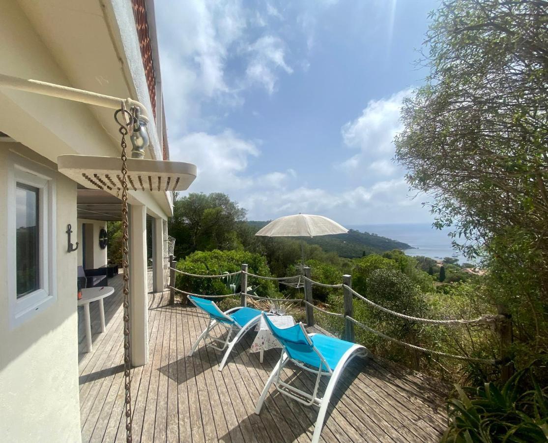 Les Oreades, Studio Le Marin Avec Vue Mer Imprenable Apartment Île du Levant Екстериор снимка